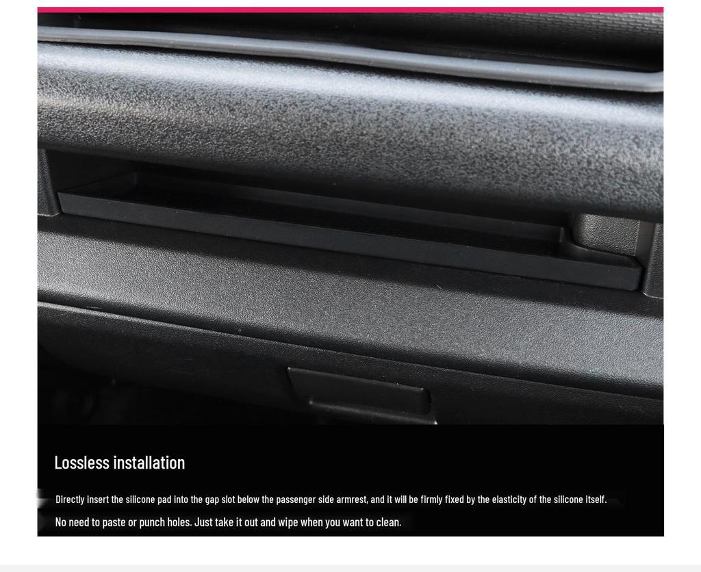19-26 New Jimny Passenger Seat Silicone Storage Box/Mat for Modified Vehicles