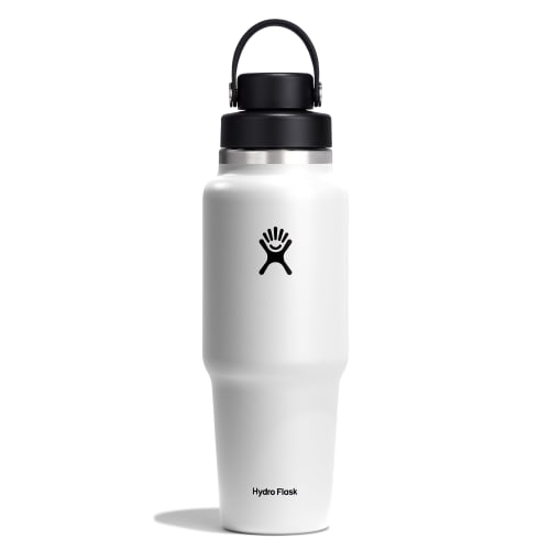 Stainless Steel Travel Bottle with Flex Chug Cap, 32oz (946ml), White, Insulated for Hot and Cold Water (Official Japanese Product)