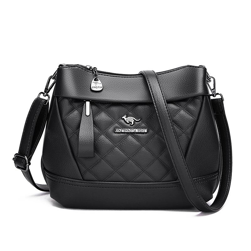 Crossbody Bag for Middle-aged Women, Small Square Embroidered Bag for Women, Single-shoulder Bag