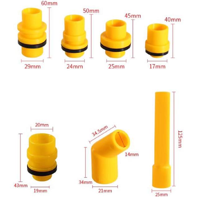 15 Pieces Radiator Coolant Filling Funnel Set No Spill Coolant Funnel Set Portable Cooling System Tool Accessory