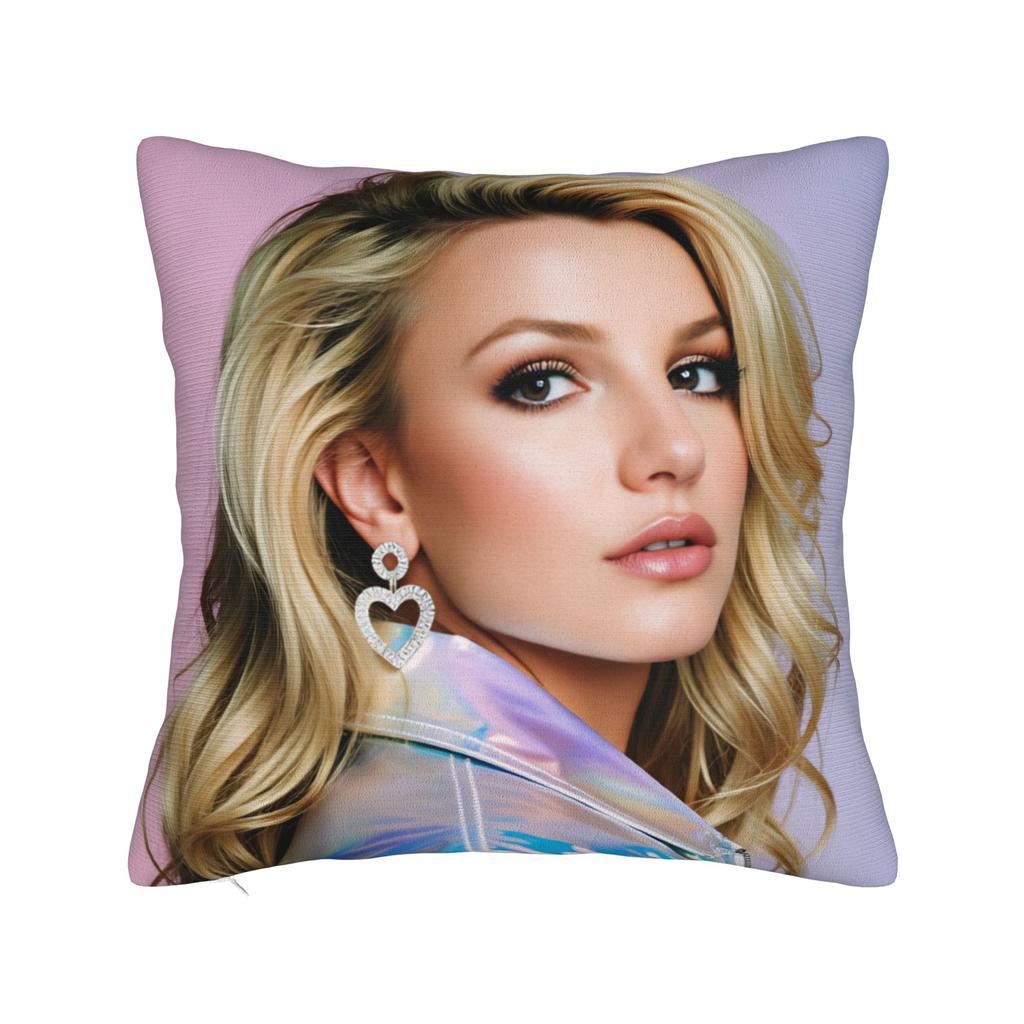 Pillow Case Star D-De Britneys-Spears Singer Square Pillow Cover For Sofa Bedroom Home Decor Funny Pillowcases