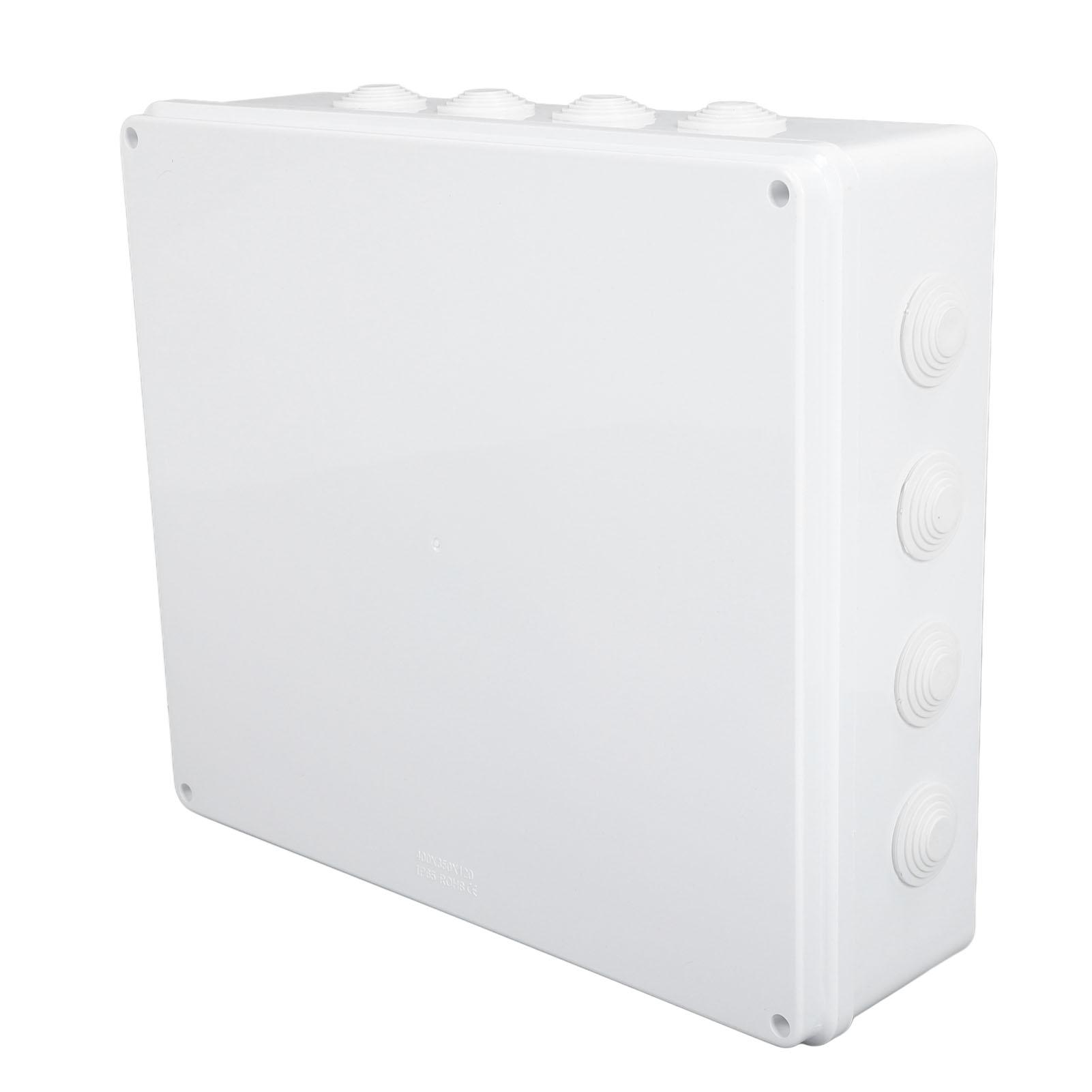 

Electrical Junction Box ABS Waterproof Pre Drilled Electric Project Case for Indoor Outdoor Use 400 X 350 X 120mm