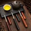 Damascus Steel Tea Knife Ebony Carving Handle Tea Needle Pu'er Tea Cake Brick Prying Tool Tea Set Accessories