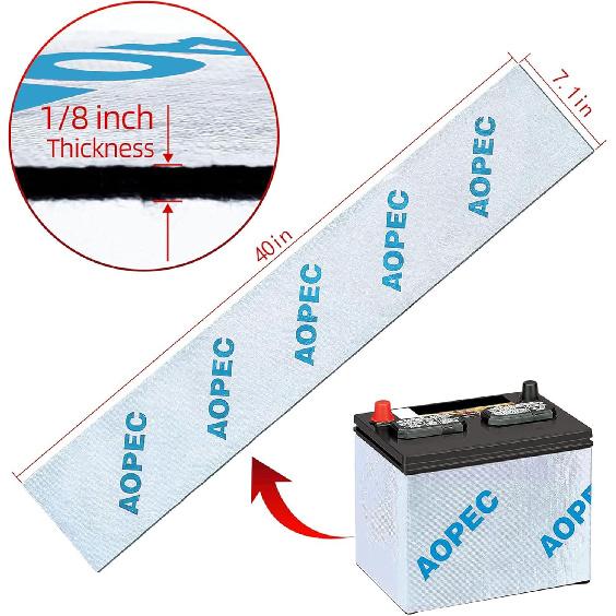 Battery Ulation Kit (Fits Most Top And Side Mount Batteries, 40"X7") 1Pc
