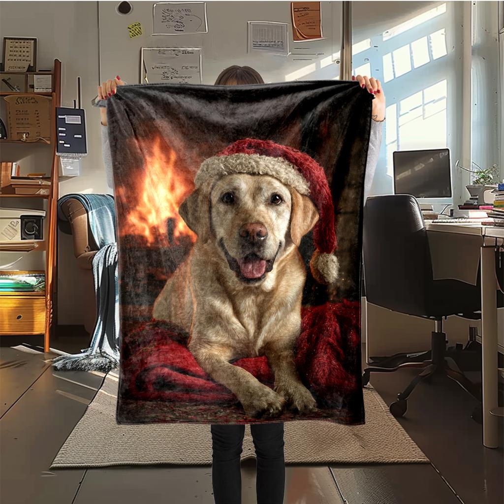 1 ks Flanelová deka s kresleným potiskem, Vysoce kvalitní, Pohodlná pro všechna roční období, Domácí dekorace, Teplo a pohodlí, Perfektní jako vánoční dárek k narozeninám