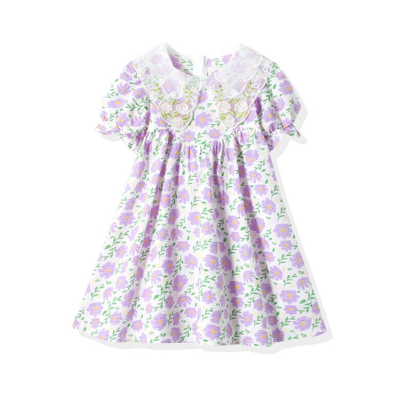 

ASK JUNIOR Girl s Summer Floral Princess Dress S