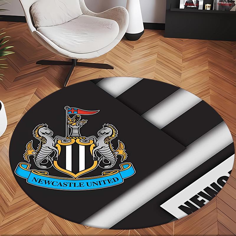 Newcastle Unite (14) Στρογγυλό Χαλί Γραφείου Διακοσμητικό Χαλί Δαπέδου για Γραφείο Υπνοδωμάτιο Σαλόνι και Χώρο Σπιτιού