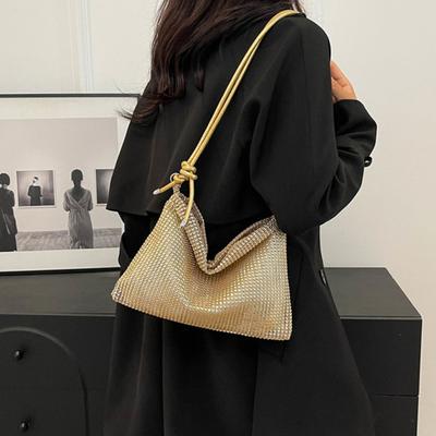 Rhinestone Akşam El Çantası Kadın Parlak Cüzdan Omuz Çantası Ayarlanabilir Askılı Parıltılı Çapraz Askılı Çanta Partiler için Mezuniyet Randevu