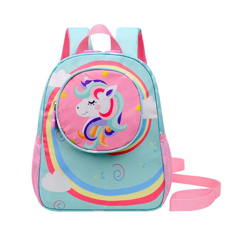 Cute Cartoon Kids Backpack Neutral Gender Nylon Durable Anti-lost Preschool Bag