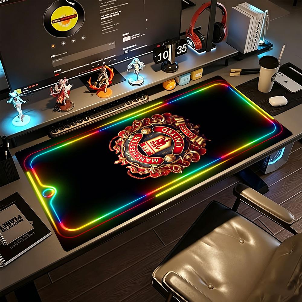 Manchester Large Mouse Pad Gaming Laptop Mouse Pad HD Print Desk Pad Non-Slip Rubber Base Perfect Gift for Gamers