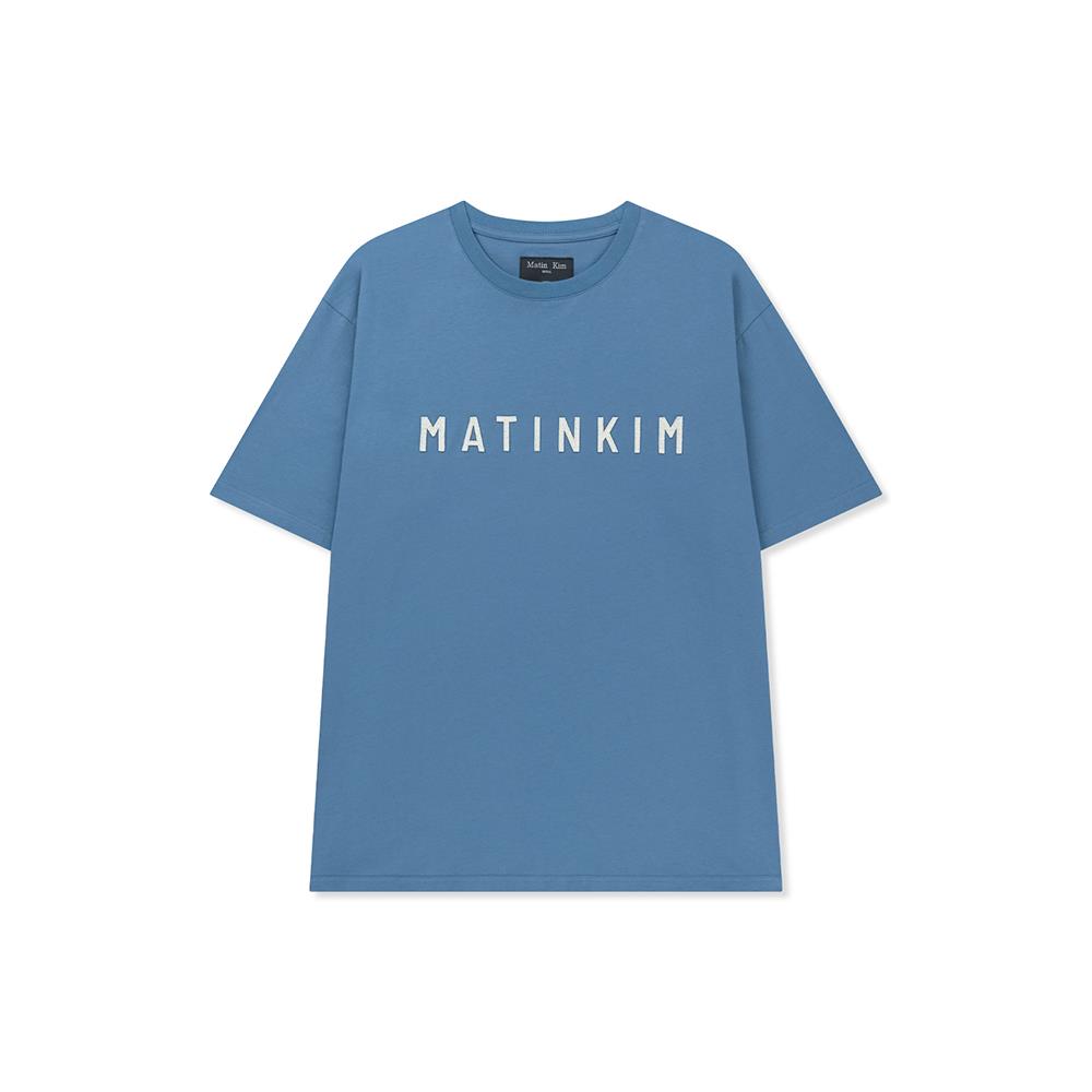 [Matinkim] Applique Felt Logo Top for Men L