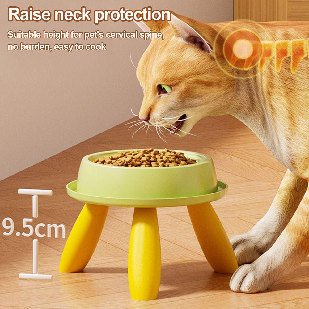 Stable Raised Cat Bowls Neck Guard Non-Slip Dog Bowls Elevated Detachable Pet Supplies for Puppy and Cat