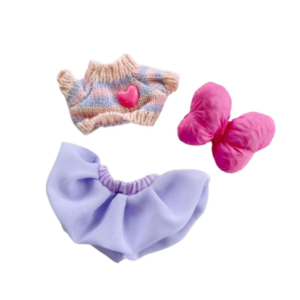 

Наряди Сидящего Лабубу Время Ткани Ручная Работа 17см Плюшевые Куклы Одежда Детские Игрушки для Девочек фиолетовый