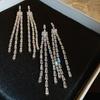 S925 Silbernadel Luxus Diamant Quaste Ohrstecker - Damenschmuck für Gesellschaftsdamen Hängeohrringe