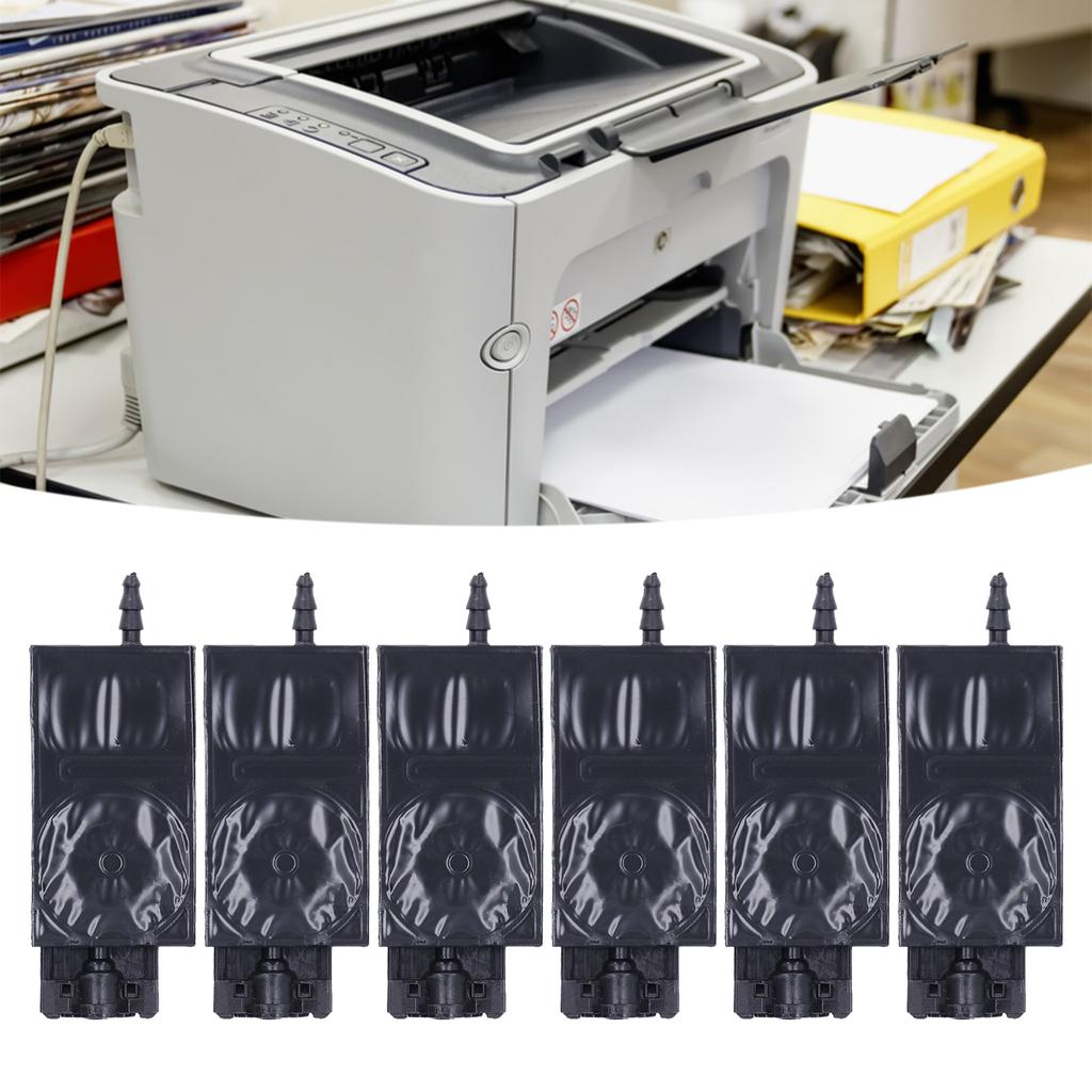 6Pcs Ink Damper Solvent Inkjet Head Rectangular PP Damper Replacement for  600 Printer