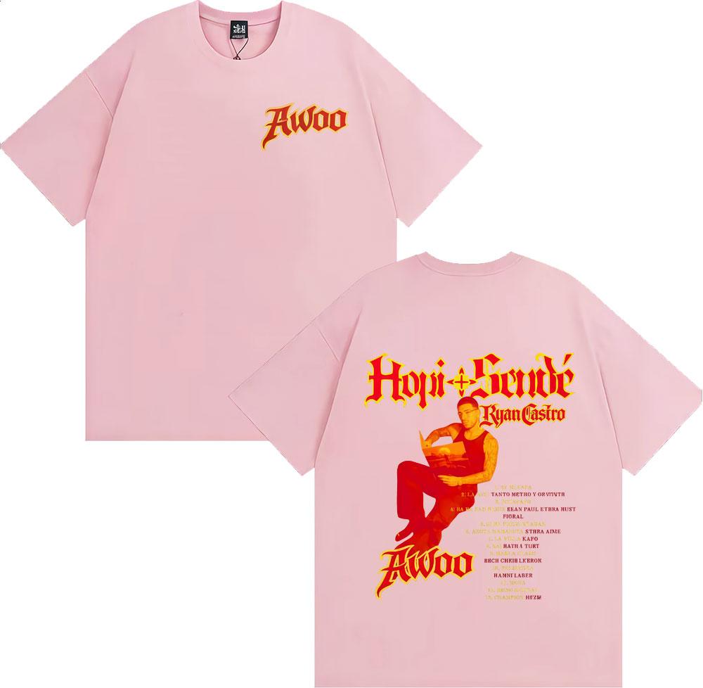 Rapper Ryan Castro Sende Album Tour 2026 Grafik T-Shirt Herren Damen Vintage Hip Hop Popmusik T-Shirts 100% Baumwolle Freizeit T-Shirt