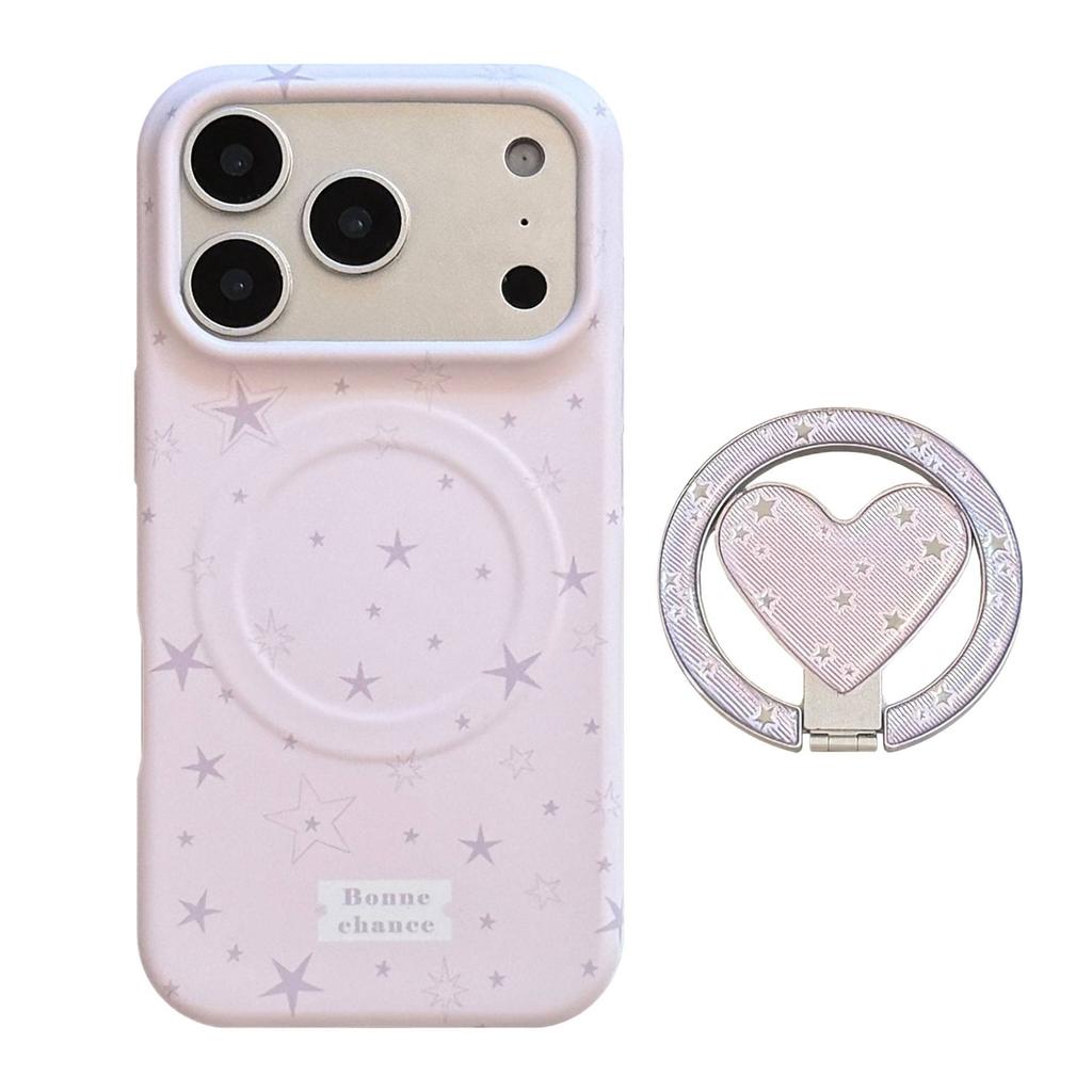 Purple star applies to Apple 17 mobile phone case iphone17promax magnetic suction bracket 16 soft film 14 atmosphere