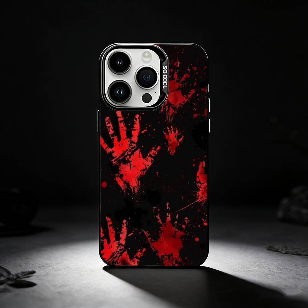 

HALLOWEEN BLOODY SPLATTER Phone Case For iPhone 17,16,15,14,13,12,11 Plus,Pro Max,XS,Colored silver phone case iPhone13PRO