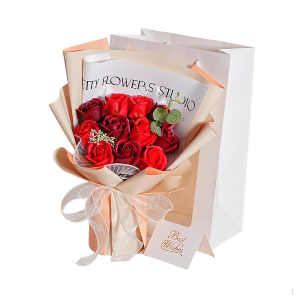 Konservierte Rosen Künstliche Tischdekorationen Romantische Seifenblumen für Valentinstag Zeremonie