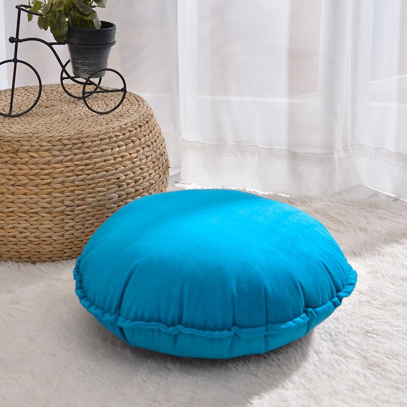 Nordic Meditation Cushion Futon Round Cushion Covers Velvet Throw Pillow Case Sofa Car Bed Decor Cushion Cover Lumbar Pillow