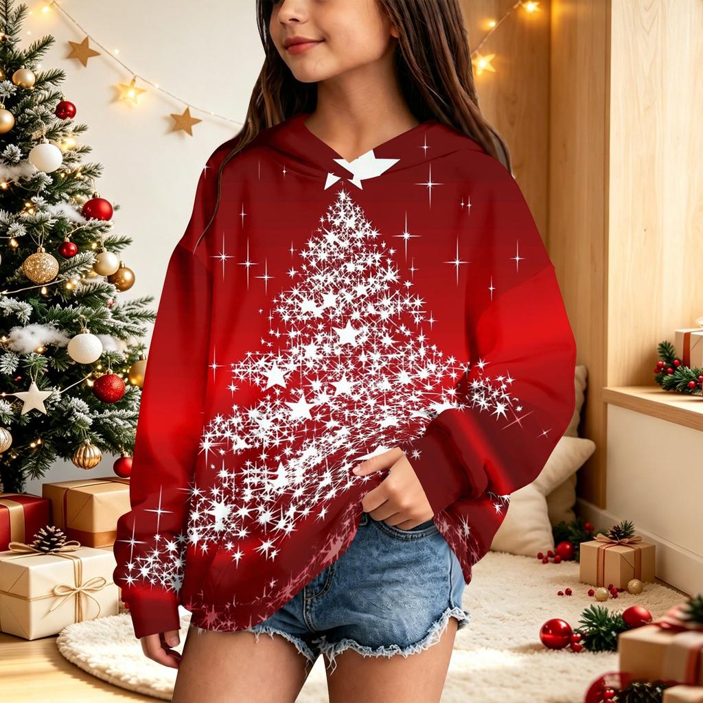 Children's Christmas printed sweater