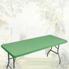 Soft Stretch Picnic Table Cloth Washable Wind Proof Elastic Fitted Tablecloths Tear-Proof Folding Table Protector Outdoor