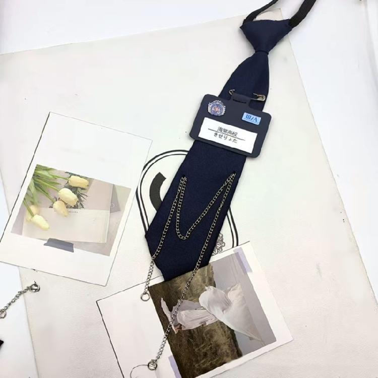 Uniform Pre Tied Tie for Girls Senior School Lady Uniform Pre-tied Tie Elegant Look for Business and Office Use