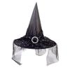 New Halloween Witch Hat Decoration for Adults & Kids - Oxford Cloth Costume Headwear.