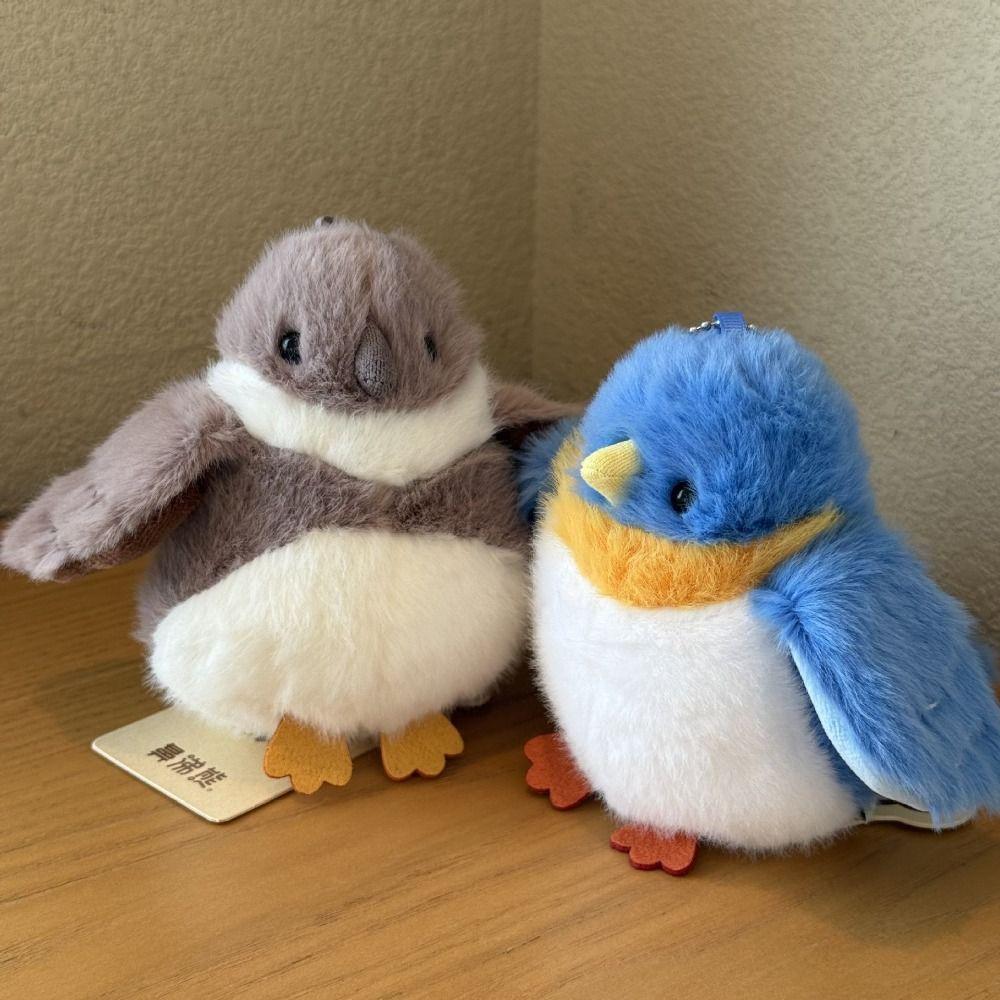 Flauschige Cartoon-Vögel Plüschtiere PP-Baumwolle Tier-Vögel Taschenanhänger Geburtstag Weihnachten Geschenk