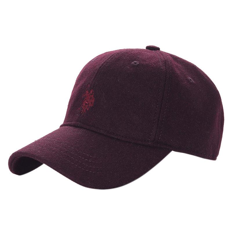 UNS. POLO ASS N. seit 1890 Amerikanische Paul Baseballkappe, Herren Outdoor kältebeständige und warme Wollkappe, Herbst und Winter Baseball
