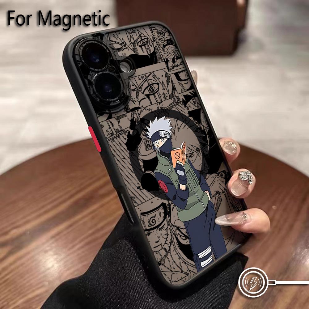 

Narutos Hatakes Kakashis Phone Case for iPhone 17 16 15 14 13 12 11 Air Pro Max Mini XR XS X 7 8 6 6s Plus Matte Magnetic iPhone 11