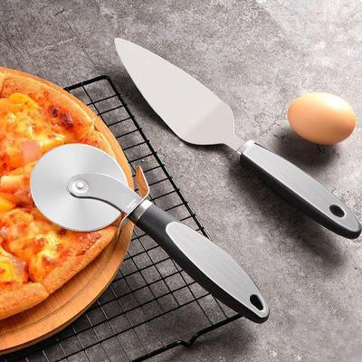 Paslanmaz Çelik Pizza Kesici Peynir Bıçağı Kaymaz Saplı Profesyonel Pizza Kesici Tekerlek Pizza Waffle Kurabiye için
