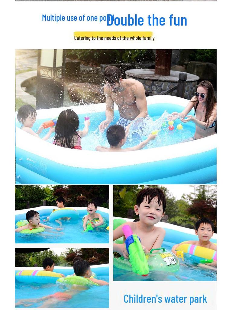 Eco-Friendly PVC Inflatable Children's Outdoor Swimming Pool