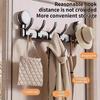No Need To Drill Suction Cup Strong Rear Door Hook, Non-perforated Bathroom Storage Rack Hook, Entrance Door Hanger for Storage