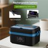 Cordless Electric Lunch Box,8000mAh Self-heating Food Warmer with Power Bank & Smart Timer, 60W Fast Heating Leak-proof Heated Lunch Box