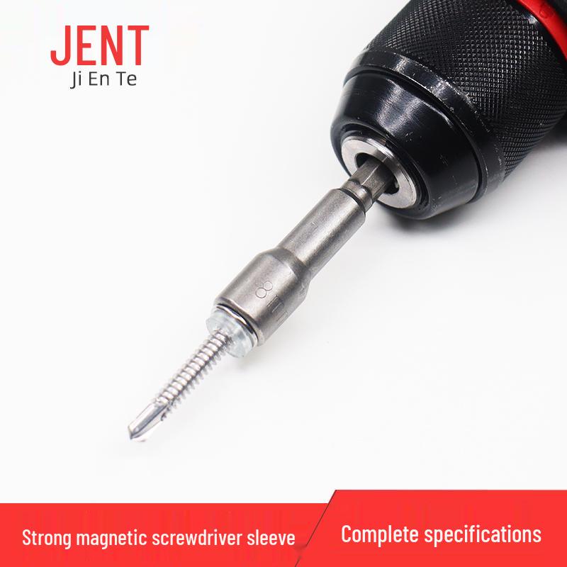 9-Piece Hex Shank Magnetic Socket Set & 14-Piece Dovetail Bit Set for Electric Drill and Pneumatic Tools