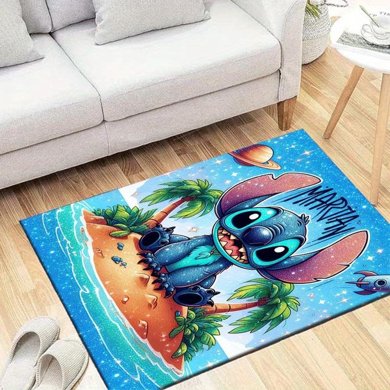 

1pc Stitch Pattern Area Rug Soft Flannel Floor Mat for Living Room,Office,Bedroom and Carpet 60cm by 90cm