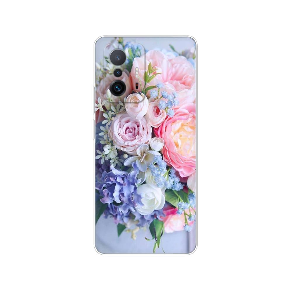 Pro Xiaomi 11T Pouzdro Pro Xiaomi 11T Pro Měkké Pouzdro Silikonový Kryt Zadní Strany Telefonu Pro Xiaomi11T mi 11 T 11TPro coque 6,67 palce nárazník TPU