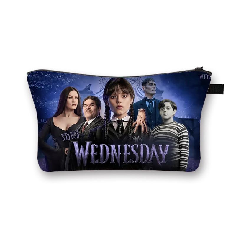 Wednesday Addams Waterproof Cosmetic Makeup Bag | Pencil Pouch | School Supplies