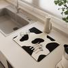 Cow Print Diatomaceous Earth Absorbent Mat