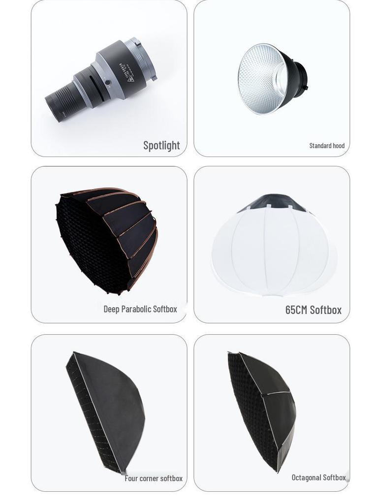 Yingbang 300W Soft Light Spotlight for Live Broadcast and Photography