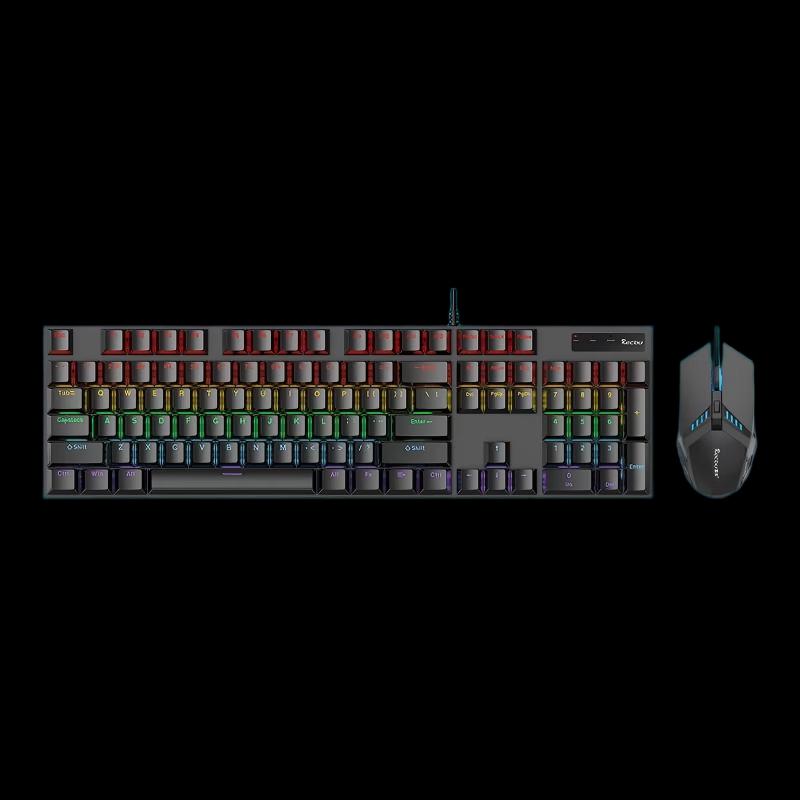 RECBU RK100 Wired RGB Mechanical Keyboard and Mouse Set