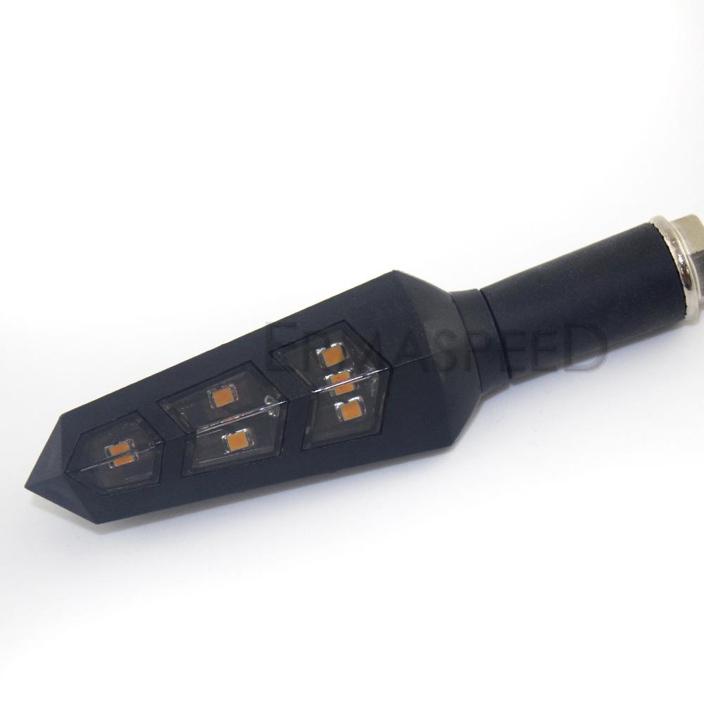 2 Pair Universal Signal Light Motorcycle Flasher 12V Motorbike Indicator Lights LED Turn Signals for Electric Bike