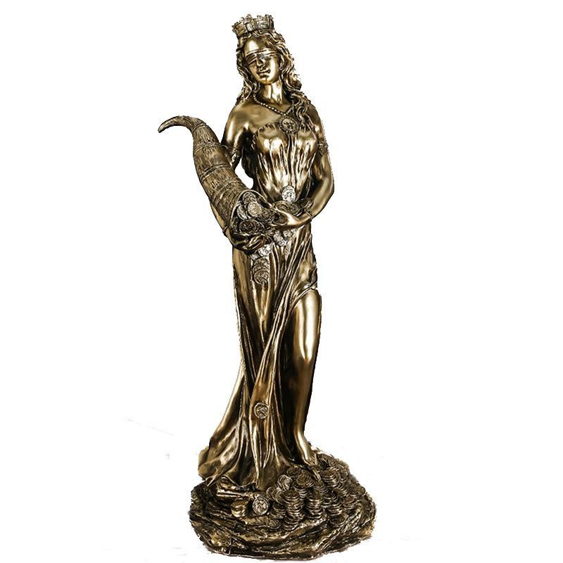 Greek Goddess Wealth-Attracting Decorative Statue - Lucky Office Desktop Ornament