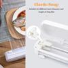 Film Wrap Dispenser Kitchen Tool Reusable Household Food Plastic Wrap Dispenser No Cling Film Refillable Plastic Wrap Dispenser