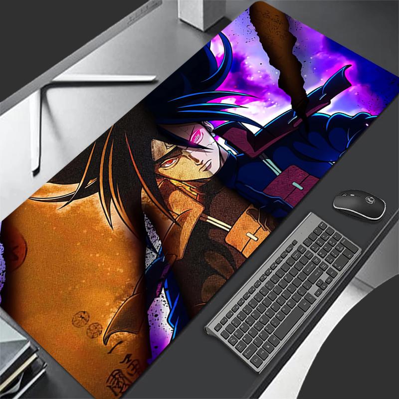 Mouse Pad Naruto Madara Uchiha Pc Desk Mat Gamer Office Computer Carpet Keyboard Table Gaming Accessories Office Laptop Mousepad