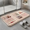 Singer L-Lana D-Del Rey Floor Mat Soft Flannel Non-Slip Rug Washable Floor Mat for Living Room Bedroom Home Decor