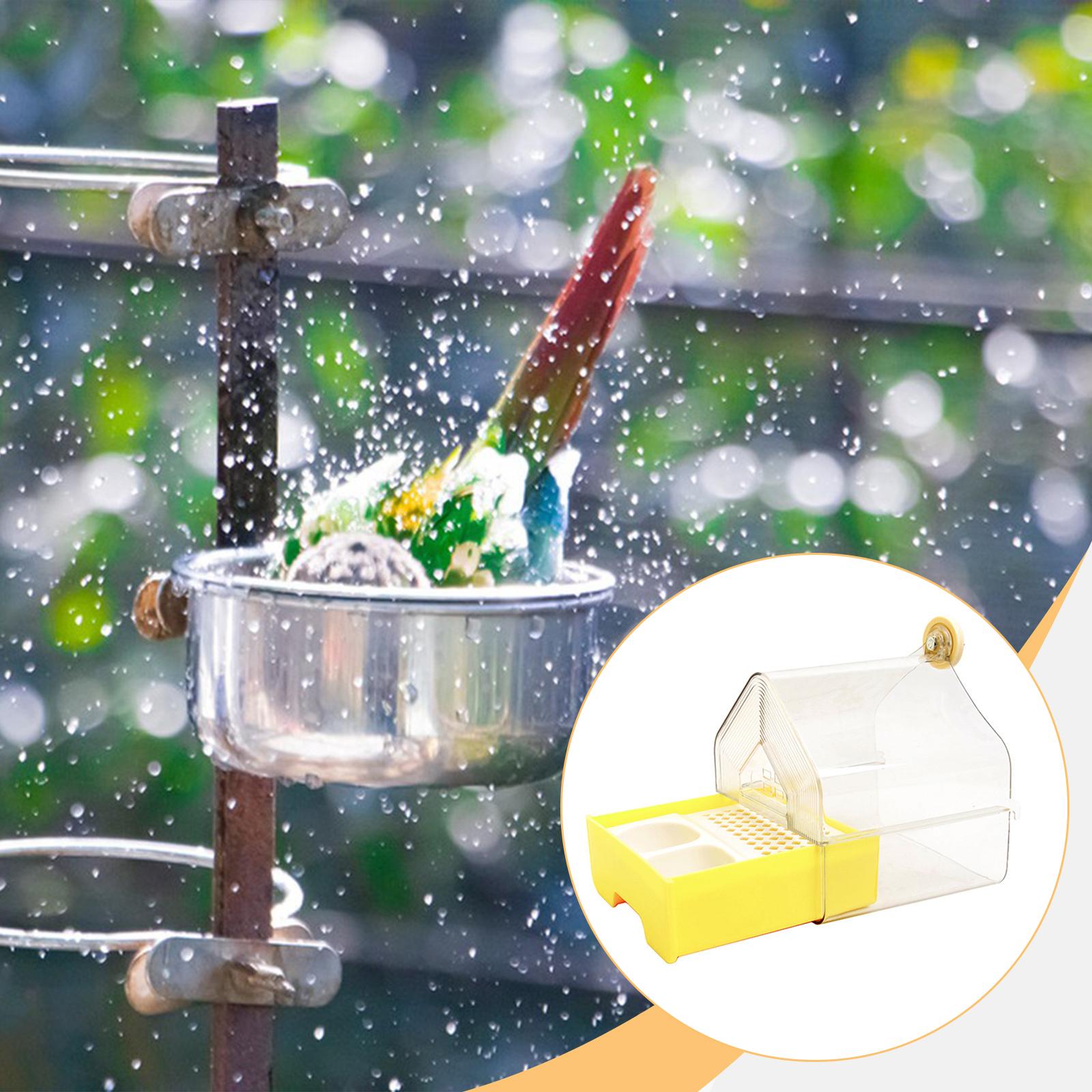 

Купальня для папуг Товари для домашніх тварин Ванна для папуг для хвилястих папужок, зябликів, канар жовтий