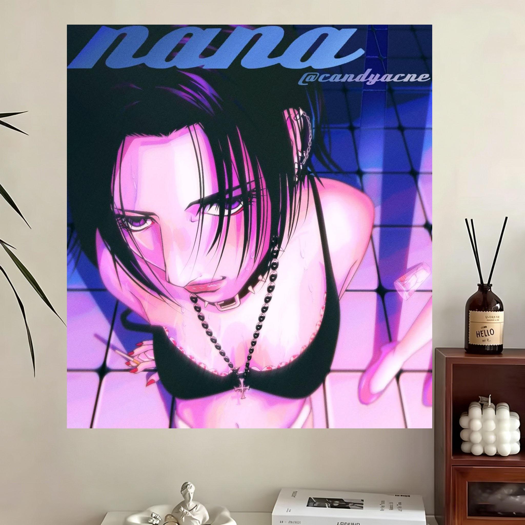 NANA Komatsu Nana Tapestry Japanese Anime Girl Large Tapestry Bedroom Dorm Decor Room Stuff Gift & Anime Merchandise 100X70CM