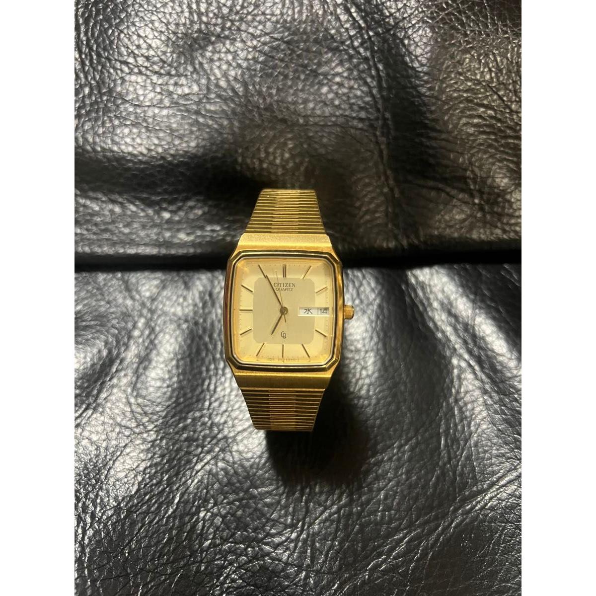 Used CITIZEN Citizen quartz watch square type